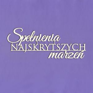 Tekturka Crafty Moly Napis G5 - Spełnienia najskrytszych marzeń
